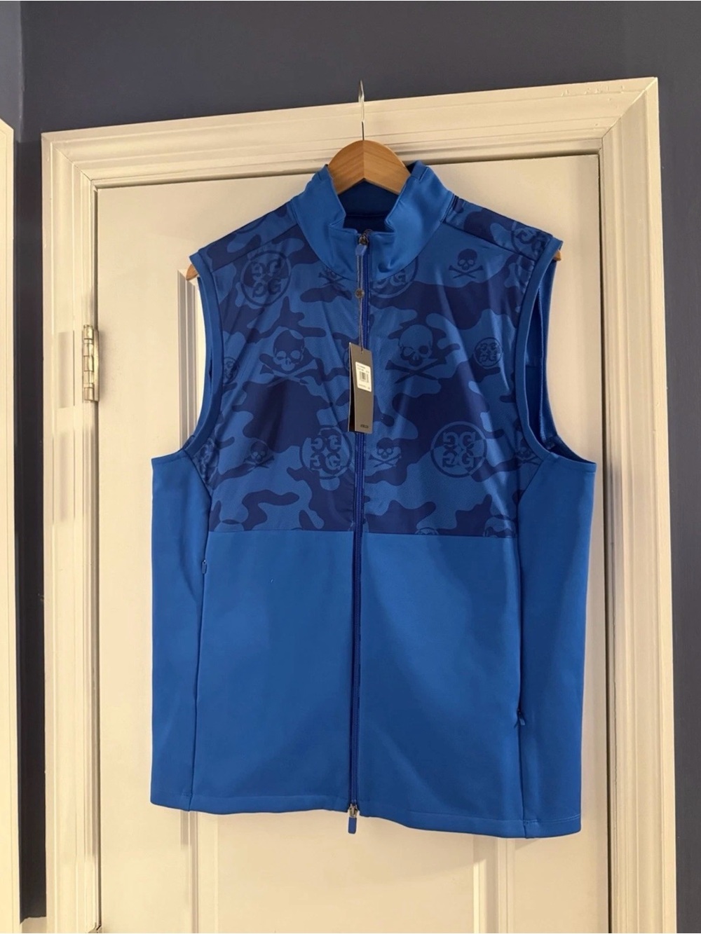 GFORE Men's Blue Sleeveless Golf Vest - Brand Unknown